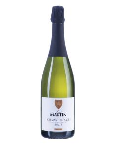 Игристое Вино Выдержанное Анри Мартан Креман д'Эльзас АОС белое брют 12% 0,75л (уп-ка 6 бут)